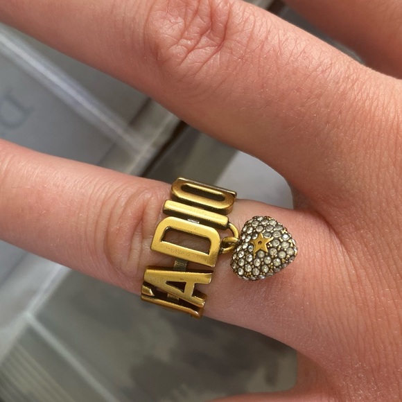 Dior Gold Logo Ring - Picture 4 of 5